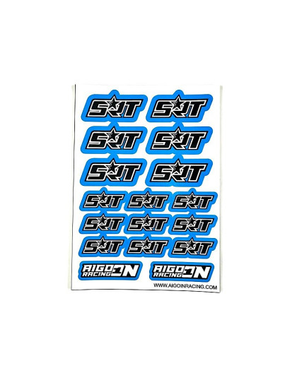 Stickers sheet SRT Blue Size A6 - AIGOIN RACING - AR3055