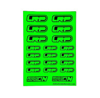 Stickers sheet LRP Fluo green Size A6 - AIGOIN RACING - AR3059