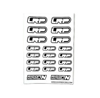 Stickers sheet LRP White Size A6 - AIGOIN RACING - AR3061