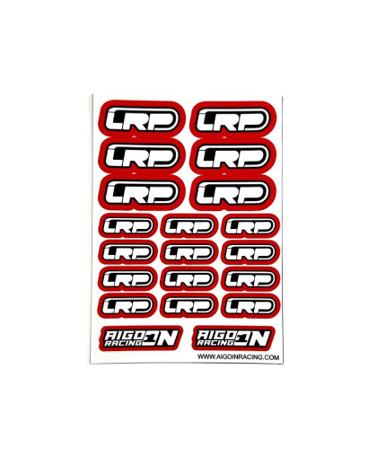 Stickers LRP Rouge sur format A6 - AIGOIN RACING - AR3062
