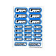 Stickers LRP Bleu sur format A6 - AIGOIN RACING - AR3063