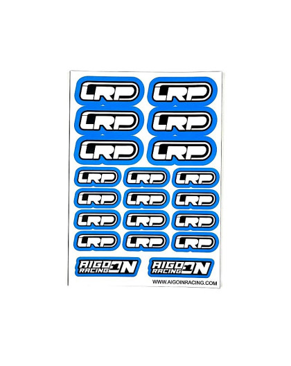Stickers LRP Bleu sur format A6 - AIGOIN RACING - AR3063