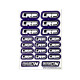 Stickers LRP Violet sur format A6 - AIGOIN RACING - AR3064