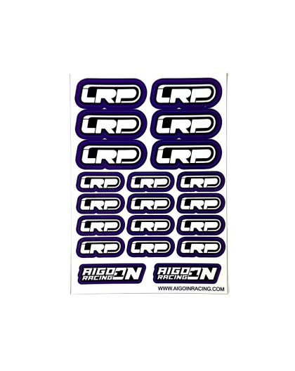 Stickers LRP Violet sur format A6 - AIGOIN RACING - AR3064