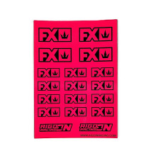 Stickers FX Rose Fluo sur format A6 - AIGOIN RACING - AR3068