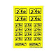 Stickers sheet FX Fluo yellow Size A6 - AIGOIN RACING - AR3065