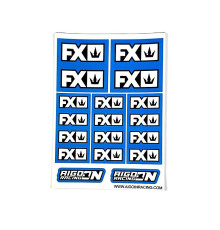 Stickers FX Bleu sur format A6 - AIGOIN RACING - AR3071