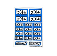 Stickers sheet FX Blue Size A6 - AIGOIN RACING - AR3071