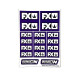 Stickers FX Violet sur format A6 - AIGOIN RACING - AR3072