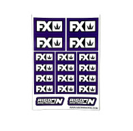 Stickers sheet FX Purple Size A6 - AIGOIN RACING - AR3072