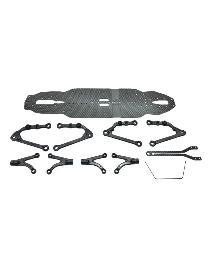 Kit de conversion Xray X4'25 Alu vers Carbone - C0020 - Xray