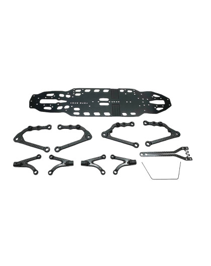 Kit de conversion Xray X4'25 Carbone vers Alu - C0021 - Xray