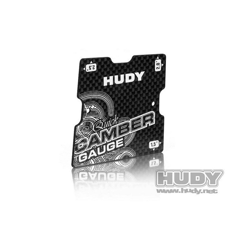 Hudy Graphite Quick Camber Gauge 1/10 Touring 1.5° - HUDY - 107750