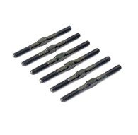 RC10B7 TITANIUM TURNBUCKLE SET (6PC) - BLACK - CENTRO - C0249BK