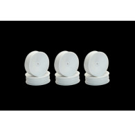 BUGGY FRONT 1/10 2WD SLIM WHEEL WHITE - 3 PAIRS - CENTRO - C0260W