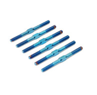 RC10B7 TITANIUM TURNBUCKLE SET (6PC) - BLUE - CENTRO - C0249BL