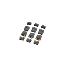 XT-90 BLACK FEMALE CONNECTORS (6PC) - CENTRO - C0356