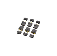 XT-90 BLACK FEMALE CONNECTORS (6PC) - CENTRO - C0356