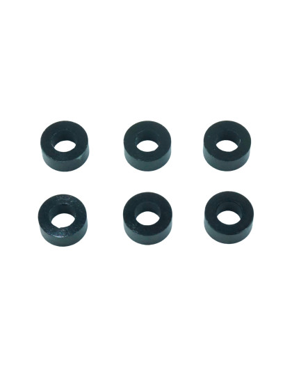 BLACK M3 FLAT WASHER 5.75mm x 2.5mm (6) - CENTRO - C0635-5