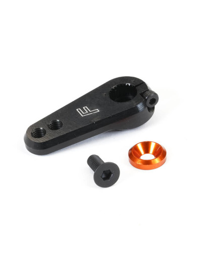 25T BLACK ALUMINIUM SERVO HORN (SAVOX/FUTABA) - FASTRAX - FAST311B