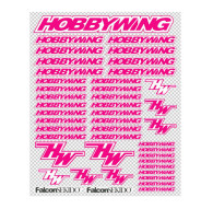 PINK/WHITE DECAL SHEET - HOBBYWING - D0001P/W