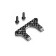 T4'20 GRAPHITE BUMPER UPPER HOLDER BRACE 3.0MM - 301208 - XRAY