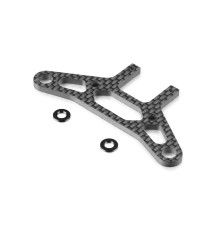 CARBON ONE-PIECE LOW PROFILE UPPER HOLDER FOR BUMPER - XRAY - 301251