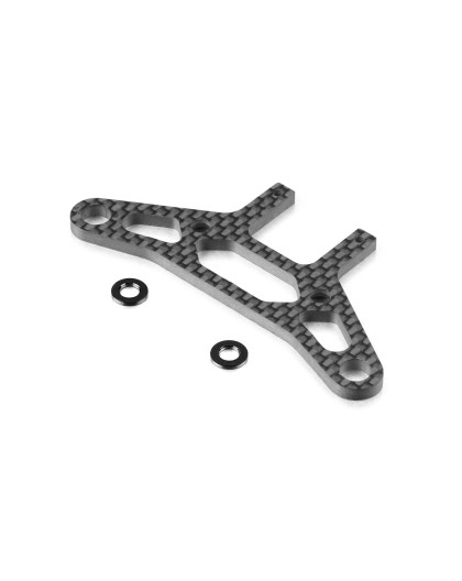 CARBON ONE-PIECE LOW PROFILE UPPER HOLDER FOR BUMPER - XRAY - 301251