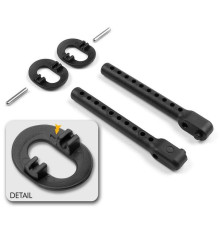 REAR BODY MOUNT SET +1MM HEIGHT - 301333 - XRAY