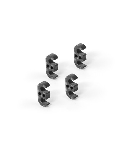 GRAPHITE SHIM FOR REAR BODY POST ADJUSTMENT 3.0MM (4) - 301390 - XRAY