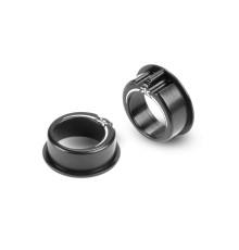 ALU ADJUSTMENT BALL-BEARING HUB +1MM - BLACK (2) - XRAY - 302064-K