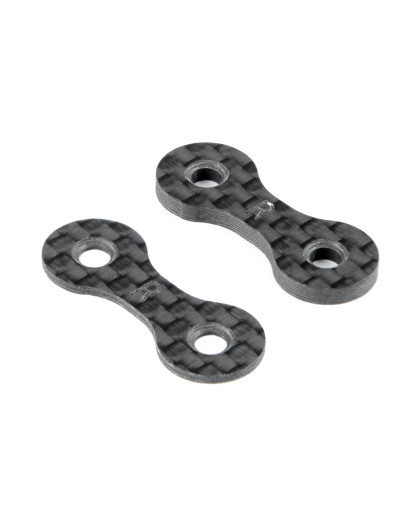 X4 REAR ROLL-CENTER CARBON SPACER 1+2MM (1+1) - XRAY - 302124
