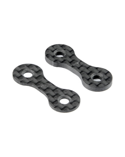 X4 FRONT ROLL-CENTER CARBON SPACER 1+2MM (1+1) - XRAY - 302123