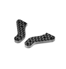 GRAPHITE EXTENSION PLATE FOR ALU STEERING BLOCK (2) - 302206 - XRAY