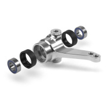 ALU STEERING BLOCK WITH BEARINGS - ORANGE - 302256 - XRAY