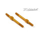 ALU ADJ. TURNBUCKLE M3 L/R 39 MM - ORANGE - SWISS 7075 T6 (2) - 30261