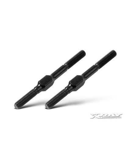 ALU ADJ. TURNBUCKLE M3 L/R 39 MM - SWISS 7075 T6 (2) - 302612 - XRAY