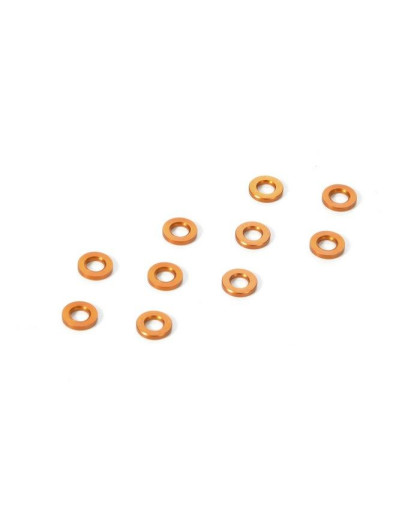 ALU SHIM 3x6x0.5MM - ORANGE (10) - 303121-O - XRAY