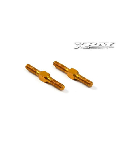 ALU ADJ. TURNBUCKLE L/R 26 MM - ORANGE - SWISS 7075 T6 (2) - 303212-O