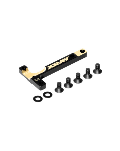 X4 BRASS CHASSIS T-BRACE 10g - XRAY - 303767