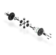 X4 BB GEAR DIFFERENTIAL FOR UNI BULKHEADS - SET - XRAY - 304903