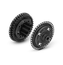 X4 COMPOSITE GEAR DIFF. CASE 38T PULLEY & COVER UNI - XRAY - 304912