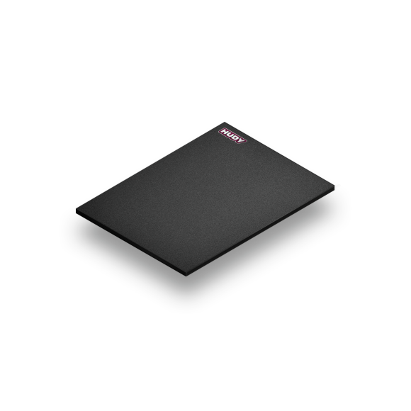 Flat Set-Up Board 1/10-1/12 On-Road Light - Dark Grey - HUDY - 108303