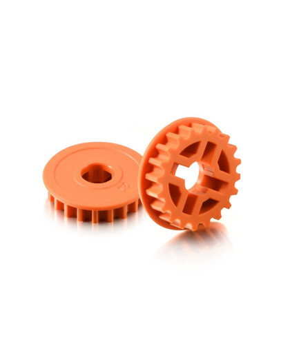 FIXED PULLEY 20T - LOW FRICTION - GRAPHITE (2) - 305577-O - XRAY