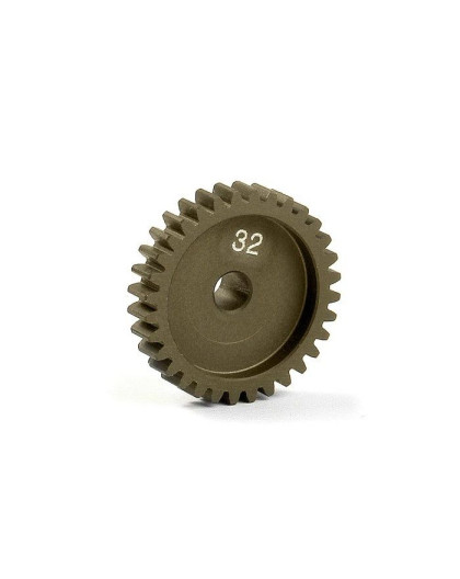 NARROW ALU PINION GEAR - HARD COATED 32T / 48 - 305932 - XRAY
