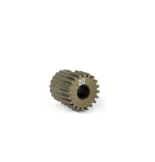 NARROW ALU PINION GEAR - HARD COATED 20T / 64 - 305970 - XRAY