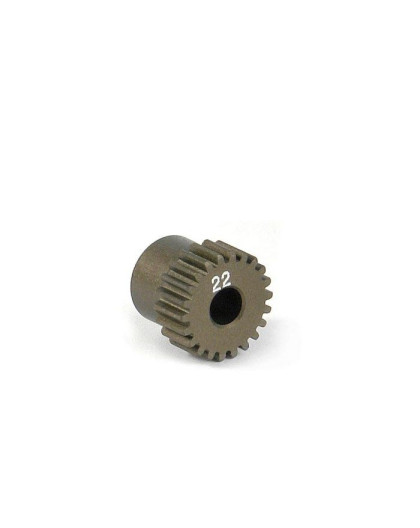 NARROW ALU PINION GEAR - HARD COATED 22T / 64 - 305972 - XRAY