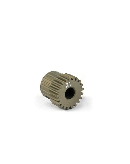 NARROW ALU PINION GEAR - HARD COATED 21T / 64 - 305971 - XRAY