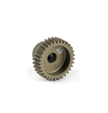 NARROW ALU PINION GEAR - HARD COATED 32T / 64 - 305982 - XRAY