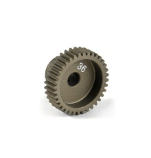NARROW ALU PINION GEAR - HARD COATED 36T / 64 - 305986 - XRAY